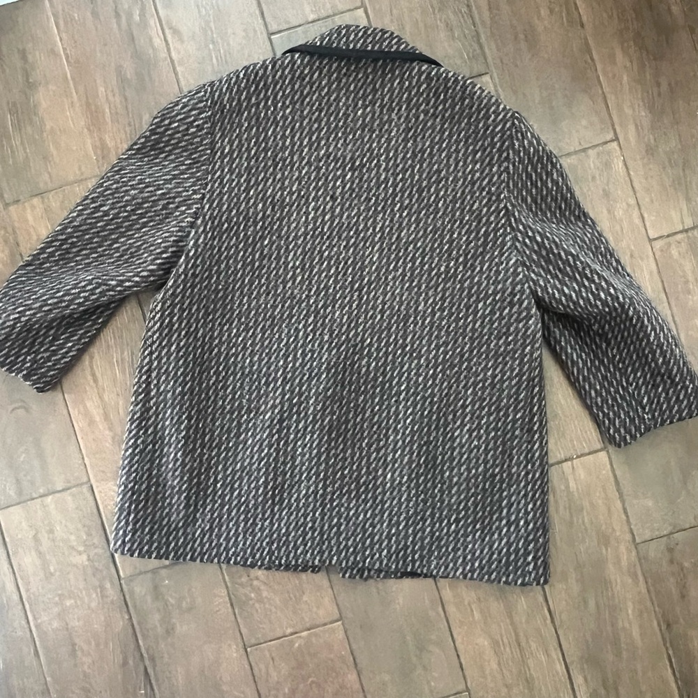 Vintage Brown Wool Eastex Coat Made in England size 16 - Picture 7 of 7
